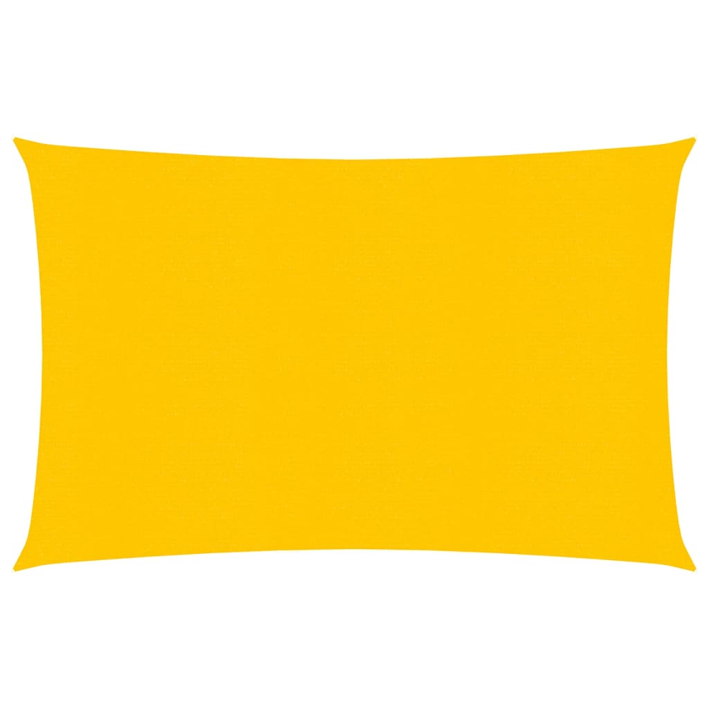 Vela Parasole 160 g/m² Rettangolare Giallo 2x3 m in HDPE 311557