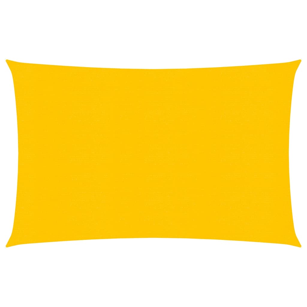 Vela Parasole 160 g/m² Rettangolare Giallo 4x5 m in HDPE 311573