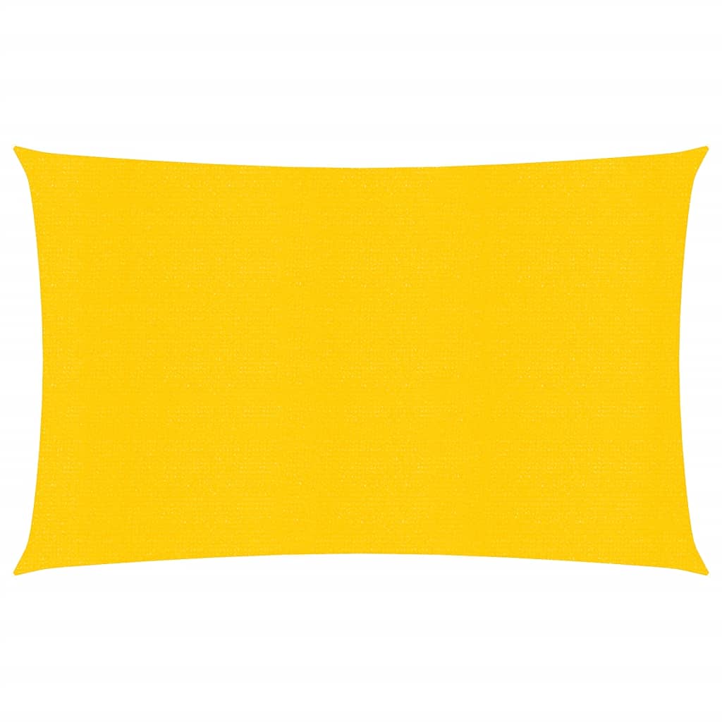 Vela Parasole 160 g/m² Rettangolare Giallo 4x6 m in HDPE 311574