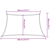 Vela Parasole 160 g/m² Gialla 3/4x2 m in HDPE 311598