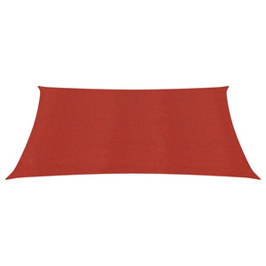 Vela Parasole 160 g/m² Rossa 3,6x3,6 m in HDPE 311605