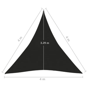 Vela Parasole 160 g/m² Nera 4x4x4 m in HDPE 311753