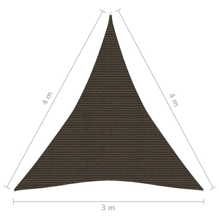 Vela Parasole 160 g/m² Marrone 3x4x4 m in HDPE