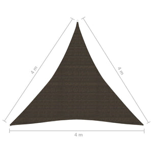 Vela Parasole 160 g/m² Marrone 4x4x4 m in HDPE