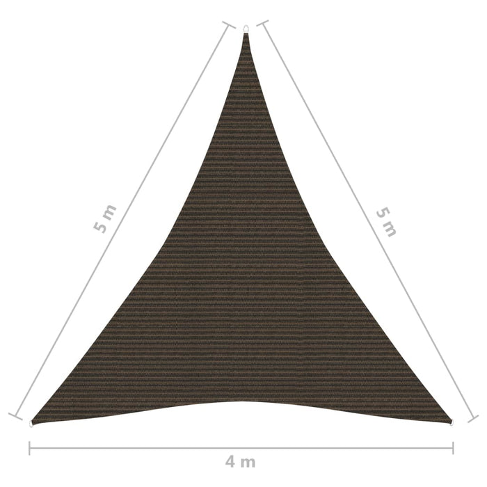 Vela Parasole 160 g/m² Marrone 4x5x5 m in HDPE 311811