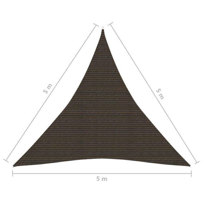 Vela Parasole 160 g/m² Marrone 5x5x5 m in HDPE