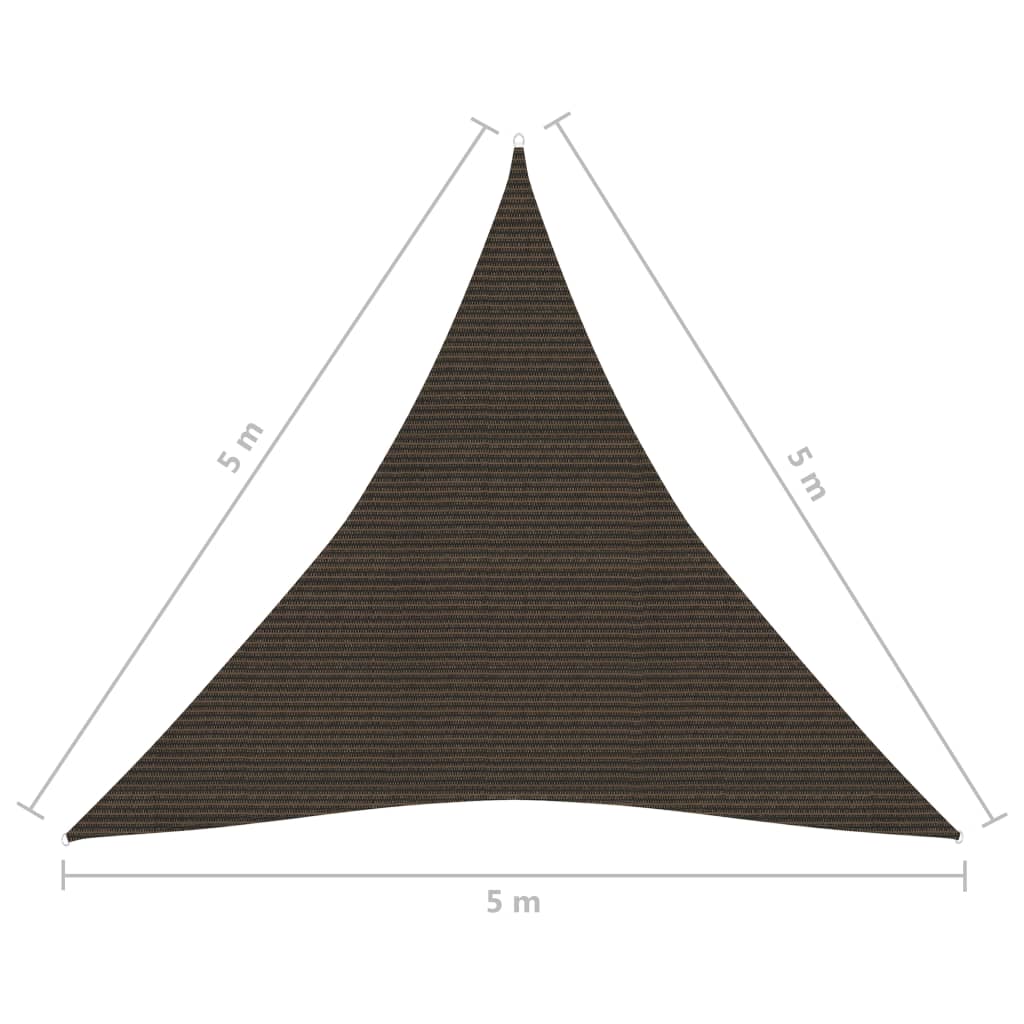 Vela Parasole 160 g/mq Marrone 5x5x5 m in HDPE cod 9346