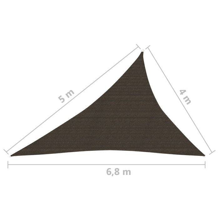 Vela Parasole 160 g/m² Marrone 4x5x6,8 m in HDPE