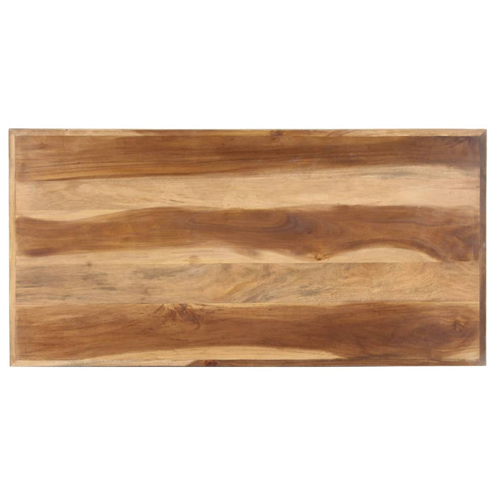 Tavolo da Pranzo 120x60x75 cm Legno Massello con Finitura Miele