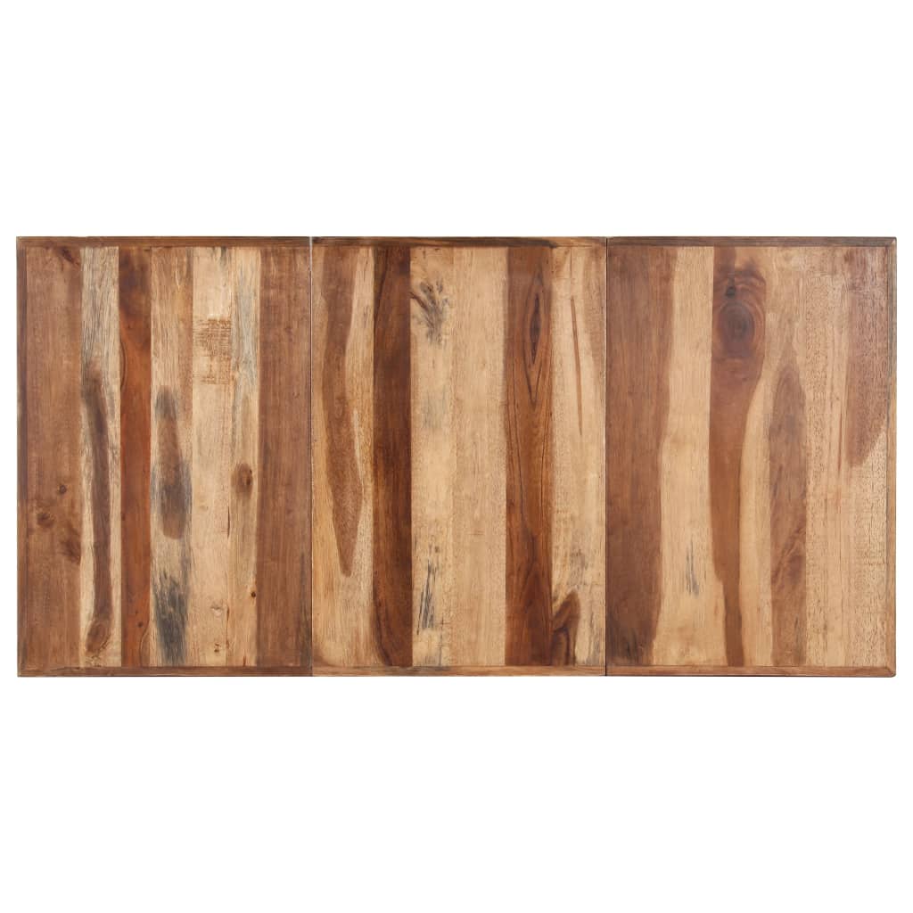 Tavolo da Pranzo 160x80x75 cm Legno Massello con Finitura Ambra 321547