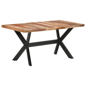 Tavolo da Pranzo 160x80x75 cm Legno Massello con Finitura Ambra 321547