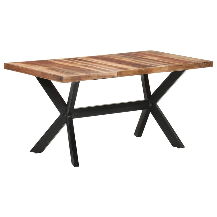 Tavolo da Pranzo 160x80x75 cm Legno Massello con Finitura Ambra 321547