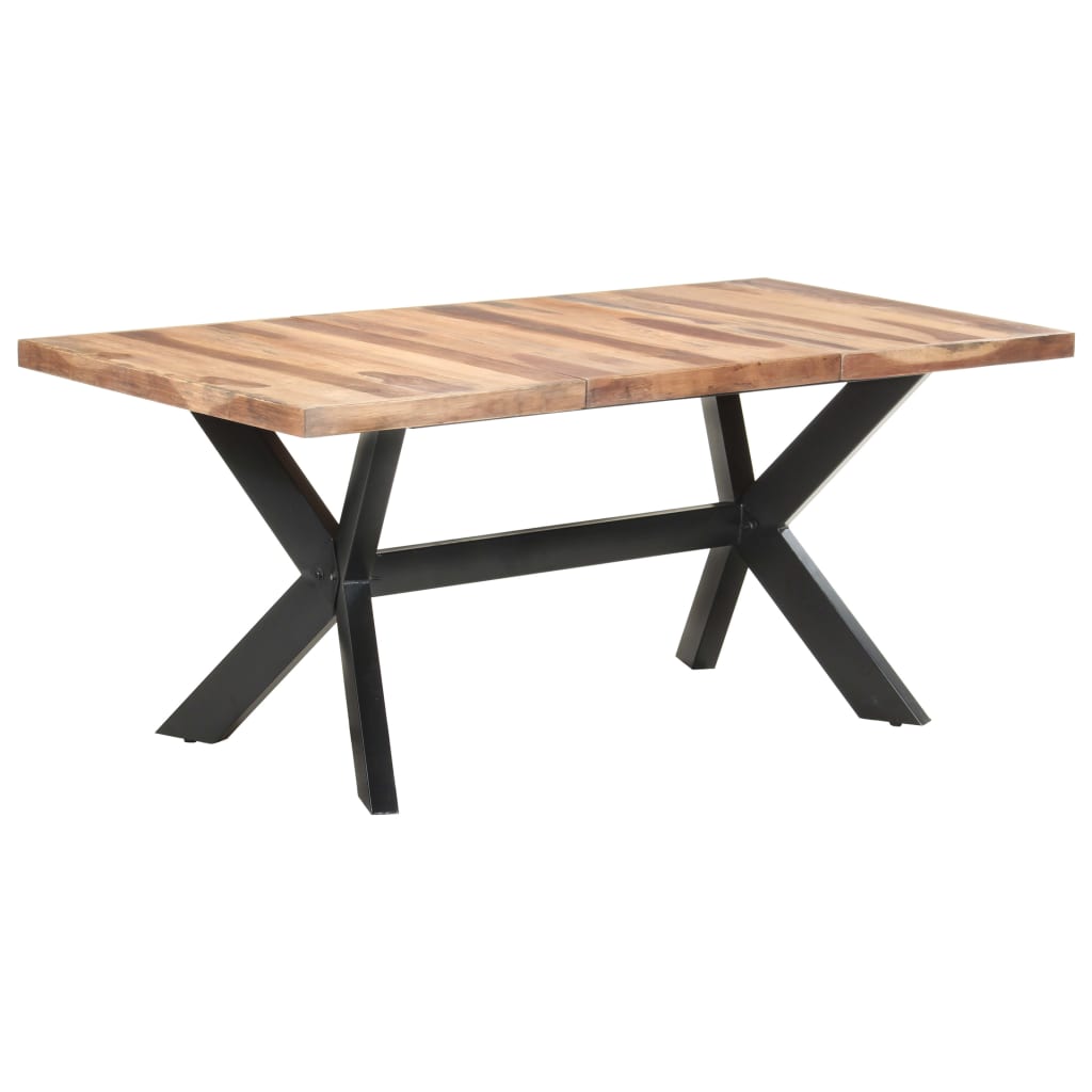 Tavolo da Pranzo 180x90x75 cm Legno Massello con Finitura Ambra 321548