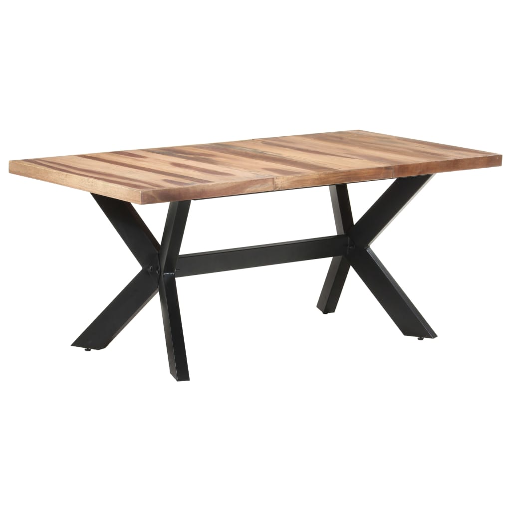 Tavolo da Pranzo 180x90x75 cm Legno Massello con Finitura Ambra 321548