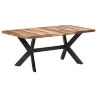 Tavolo da Pranzo 180x90x75 cm Legno Massello con Finitura Ambra 321548