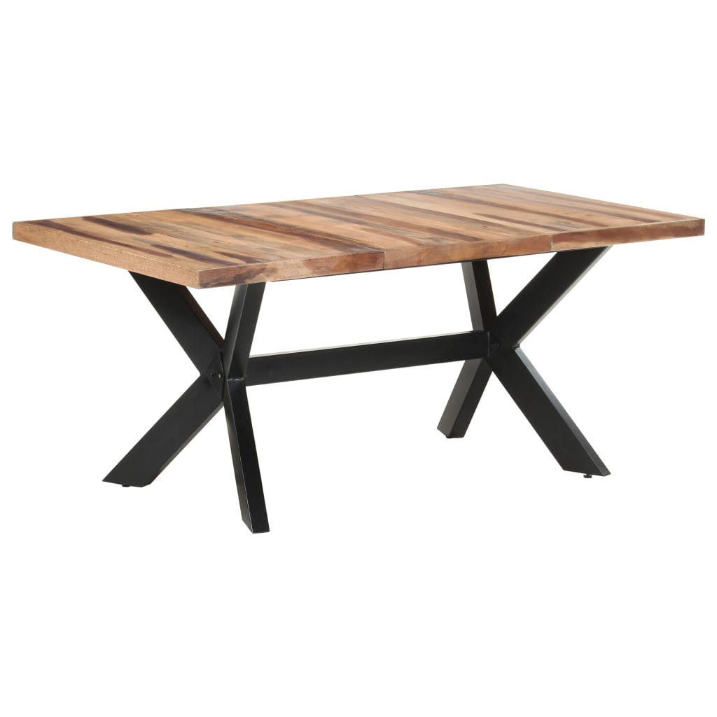 Tavolo da Pranzo 180x90x75 cm Legno Massello con Finitura Ambra 321548