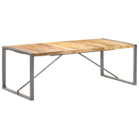 Tavolo da Pranzo 220x100x75cm in Legno Massello di Mango Grezzo cod mxl 29850