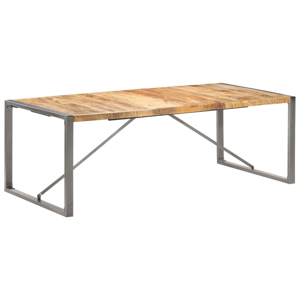 Tavolo da Pranzo 220x100x75cm in Legno Massello di Mango Grezzo cod mxl 29850