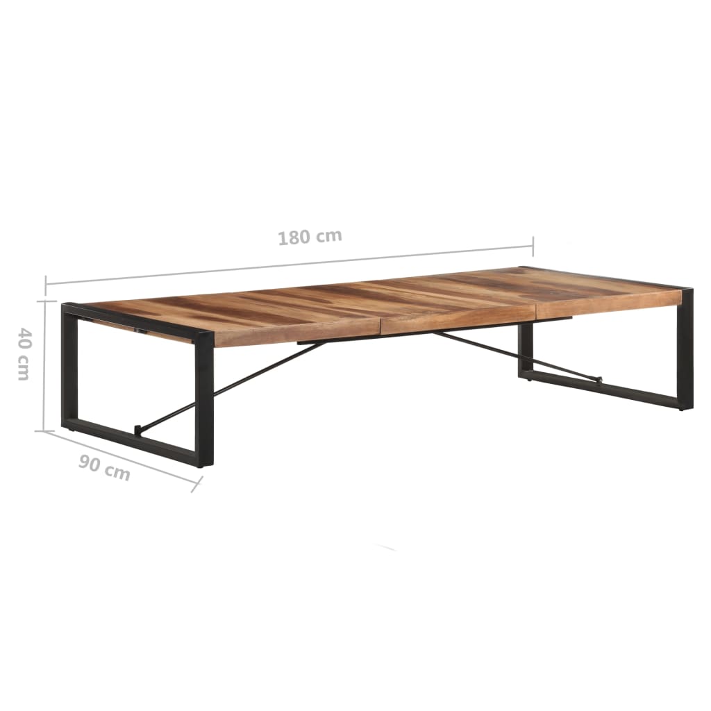 Tavolino da Salotto 180x90x40 cm in Legno Massello 321590