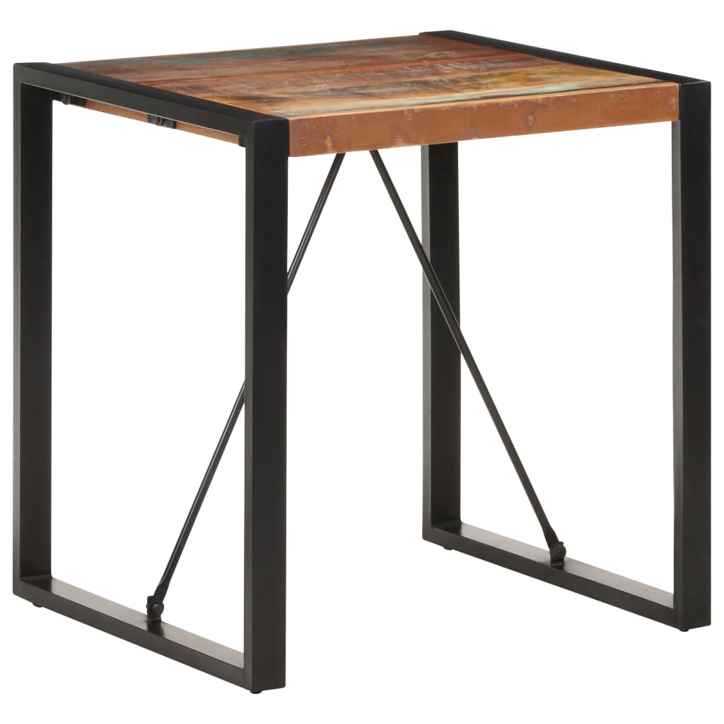 Tavolo da Pranzo 70x70x75 cm in Legno Massello di Recupero cod mxl 13602