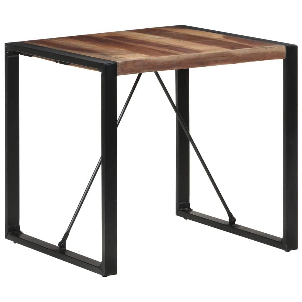 Tavolo da Pranzo 80x80x75 cm Legno Massello Finitura Sheesham 321602