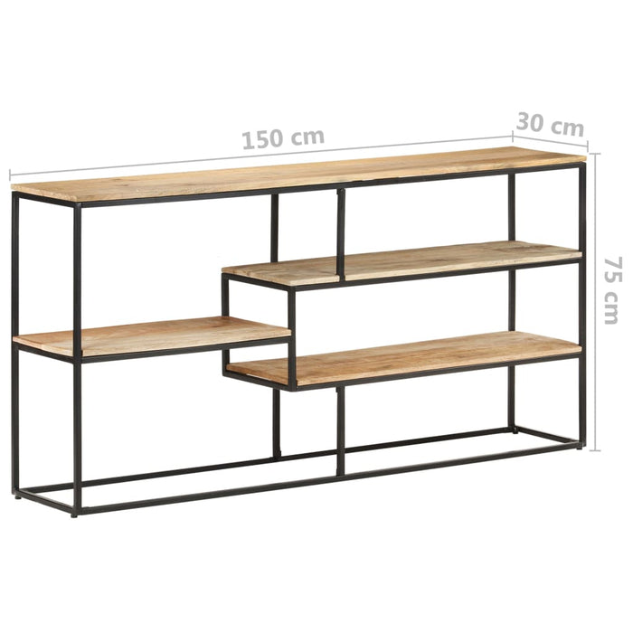 Credenza 150x30x75 cm in Legno di Mango Grezzo 321617