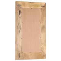 Specchio Intagliato a Mano 80x50x11 cm cm in Massello di Mango cod mxl 55236