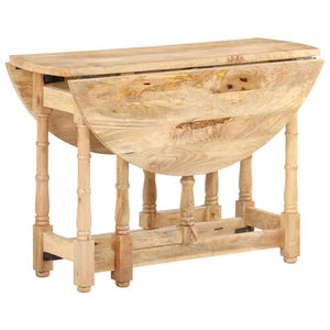 Tavolo da Pranzo Rotondo 110x76 cm in Legno Massello di Mango  cod mxl 10293