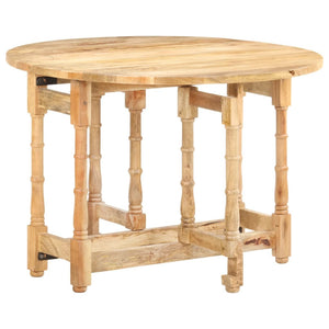 Tavolo da Pranzo Rotondo 110x76 cm in Legno Massello di Mango  cod mxl 10293