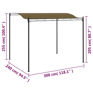 Tendalino Parasole 3x2,5 m Grigio Talpa 180 g/m² cod mxl 66367