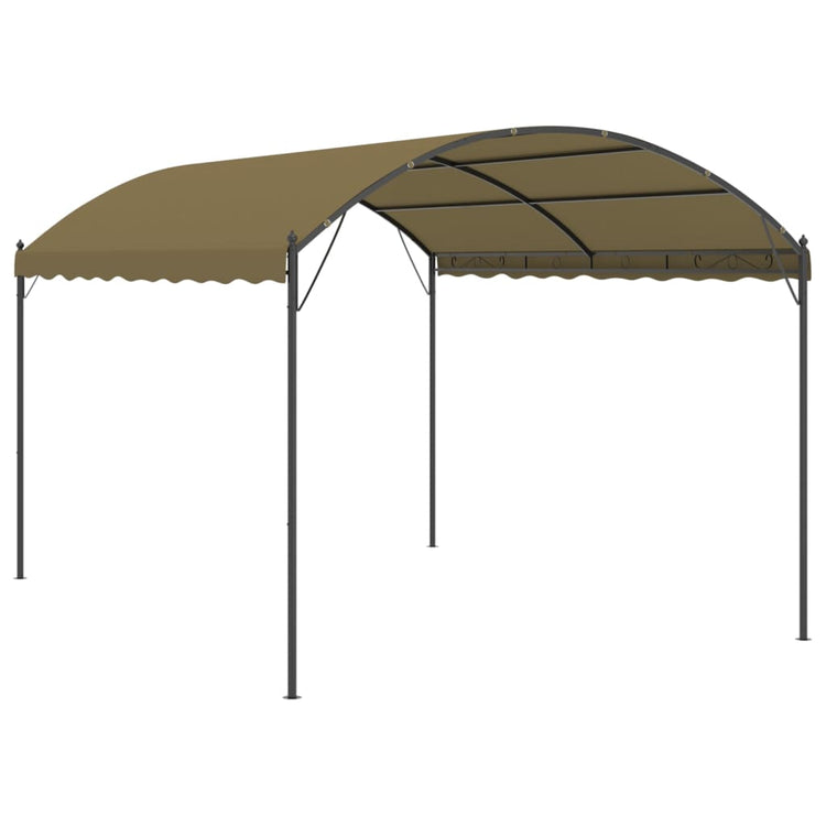 Gazebo 4x3x2,6 m Grigio Talpa 180 g/m² 312217