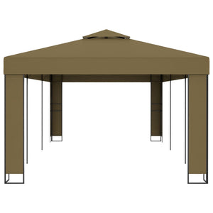 Gazebo con Tetto Doppio 3x6 m Grigio Talpa 180 g/m² cod mxl 57106