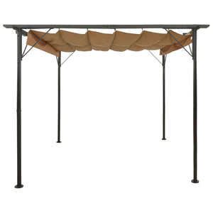 Pergola con Tetto Retrattile Talpa 3x3m in Acciaio 180 g/m² cod mxl 76841