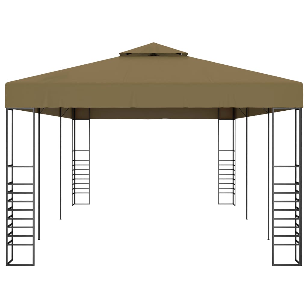 Gazebo da Giardino 6x3x2,7 m Grigio Talpa 180 g/m² 312230