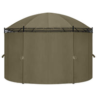 Gazebo con Tende 520x349x255 cm Grigio Talpa 180 g/m² 312231