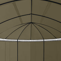 Gazebo con Tende 520x349x255 cm Grigio Talpa 180 g/m² 312231