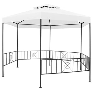 Gazebo da Giardino 323x275x265 cm Bianco 180 g/m² cod mxl 66101