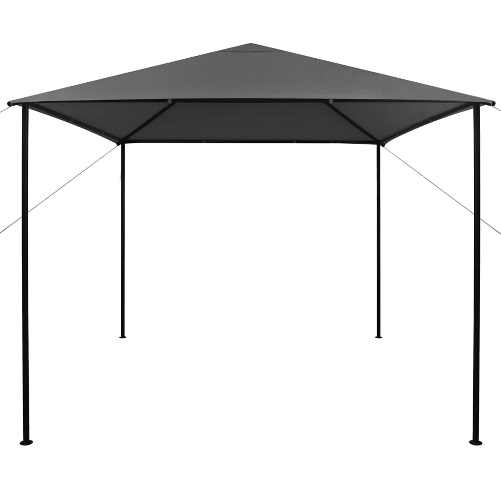 Gazebo 3x3 m Antracite in Tessuto e Acciaio 180 g/m² 312240