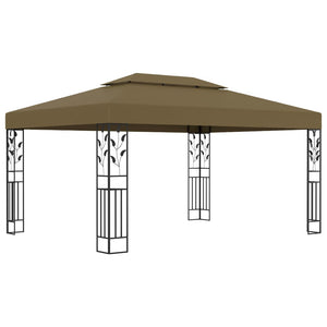 Gazebo con Tetto Doppio 3x4 m Grigio Talpa 180 g/m² cod mxl 66246