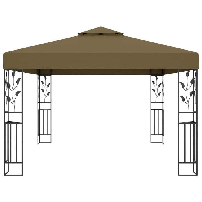 Gazebo con Tetto Doppio 3x4 m Grigio Talpa 180 g/m² cod mxl 66246