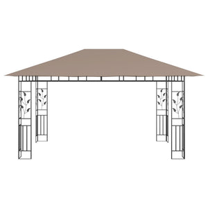 Gazebo con Zanzariera 4x3x2,73 m Talpa 180 g/m² 312252