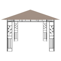 Gazebo con Zanzariera 4x3x2,73 m Talpa 180 g/m² 312252