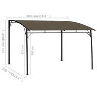 Tenda Parasole da Giardino 3x3x2,55 m Talpa 312254