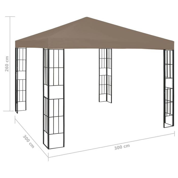 Gazebo 3x3 m Grigio Talpa cod mxl 66166