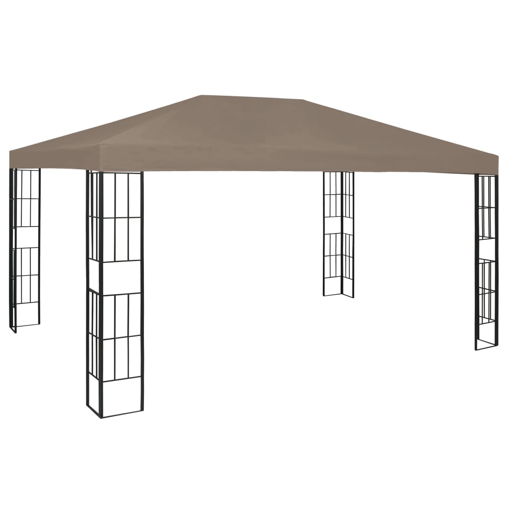 Gazebo 4x3 m Grigio Talpa 312258