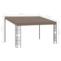 Gazebo a Parete 4x3 m Talpa in Tessuto cod 9141