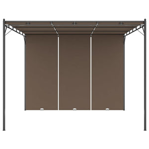 Gazebo da Giardino con Tenda Laterale 3x3x2,25 m Talpa cod mxl 66028