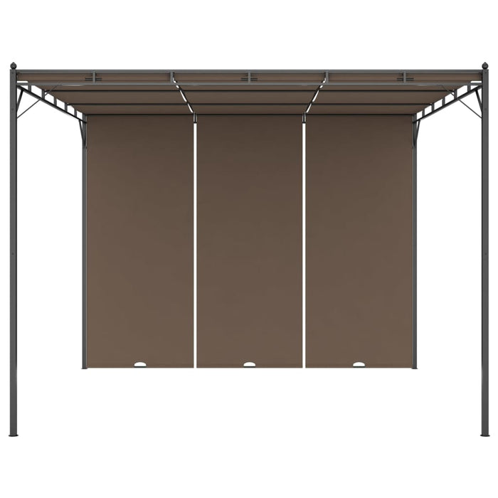 Gazebo da Giardino con Tenda Laterale 3x3x2,25 m Talpa cod mxl 66028