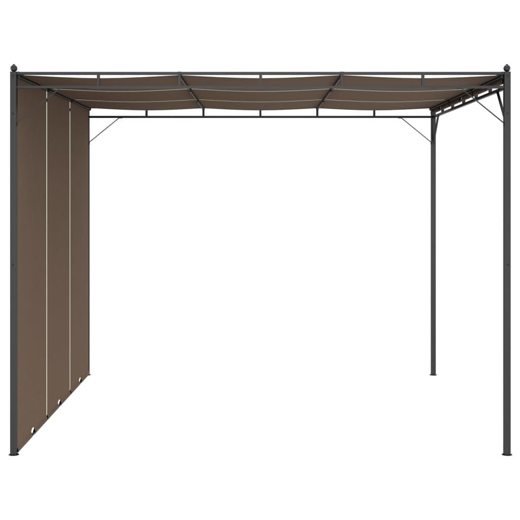 Gazebo da Giardino con Tenda Laterale 3x3x2,25 m Talpa cod mxl 66028