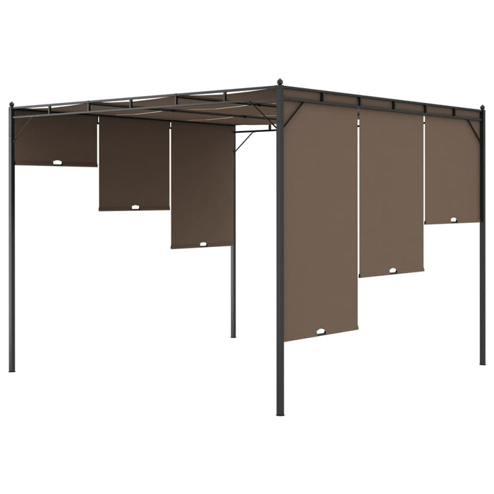 Gazebo da Giardino con Tenda Laterale 3x3x2,25 m Talpa cod mxl 66028